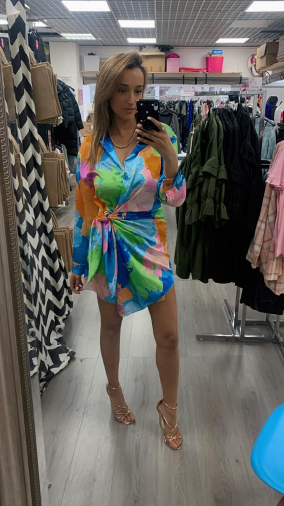 Colourful Wrap Dress (Various Colours)